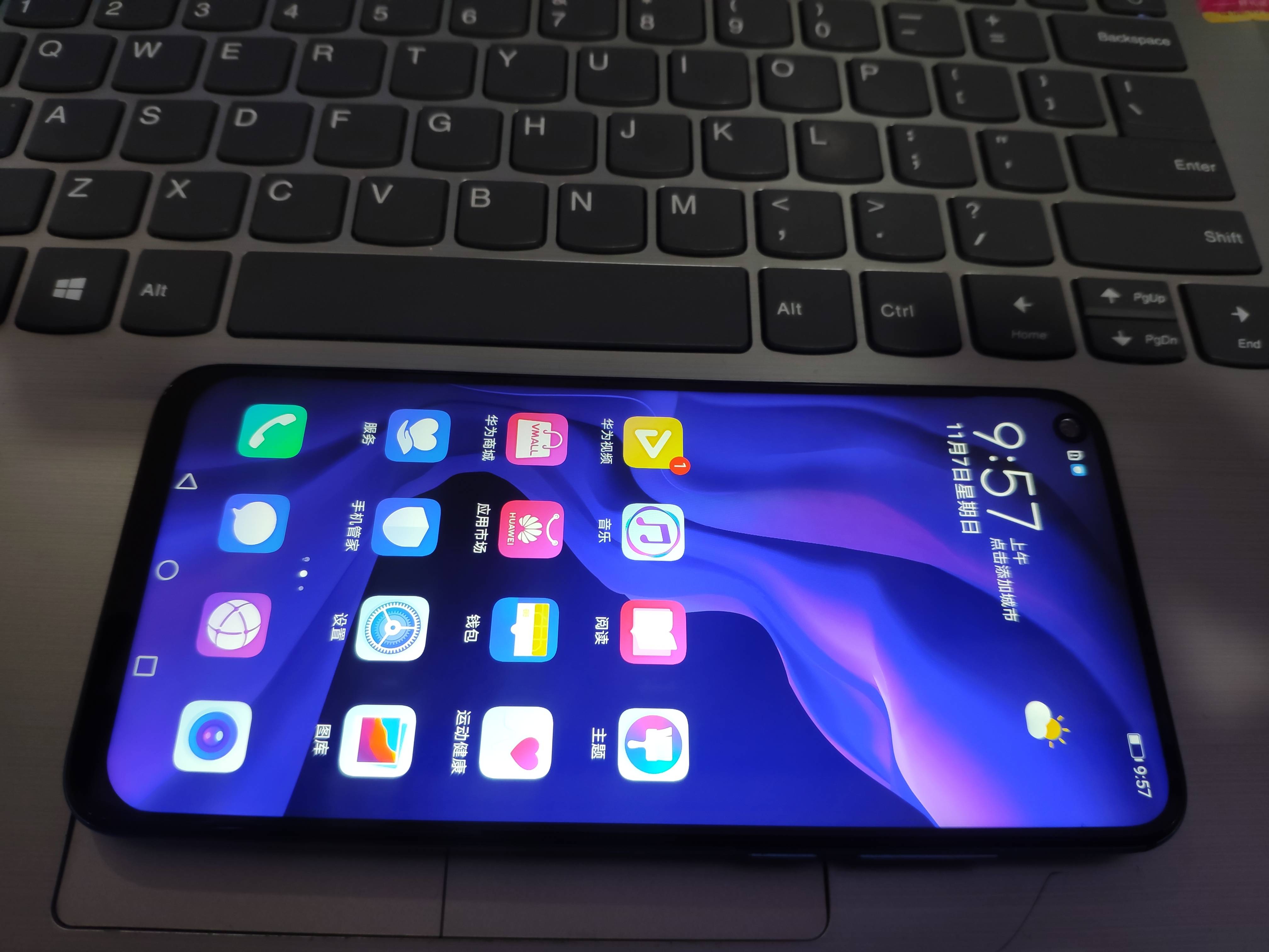 华为安卓手机 nova4 8 128 换外屏小花机